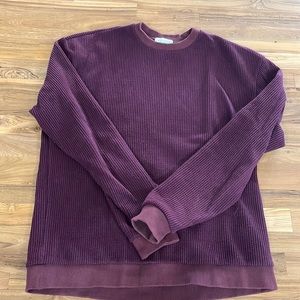 John Elliott corduroy pullover sweatshirt size 2 medium